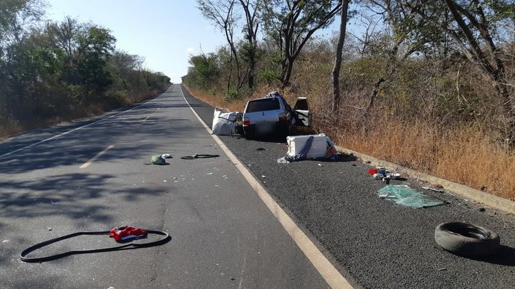 Acidente na BR-230, em Oeiras.