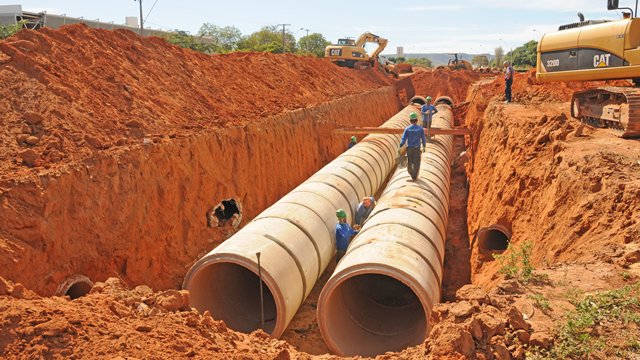 Obras macrodrenagem