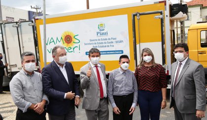 Entrega de insumos (Foto: Governo do Piauí)