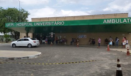 Hospital Universitário, em Teresina. (Foto: Renan Nunes/TV Clube)