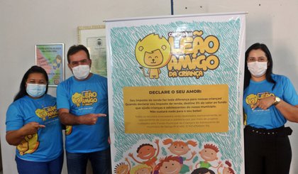Leão Amigo da Criança (Foto: Prefeitura de Floriano)