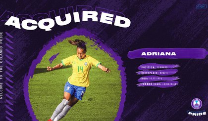 Adriana Silva é acerta com Orlando Pride dos EUA. (Foto: Reprodução/ Orlando Pride)