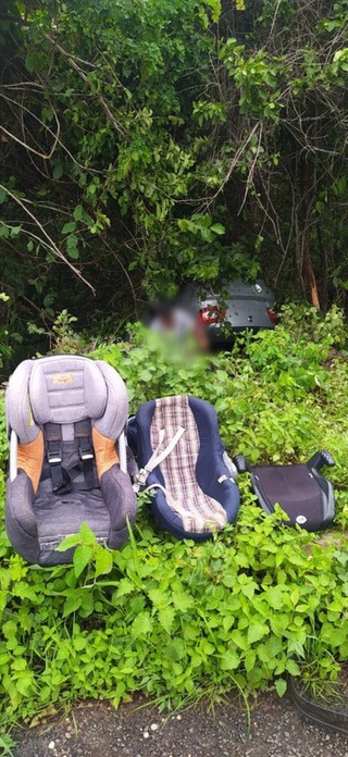 "Cadeirinha" salva vida de três crianças durante acidente na BR 343.