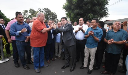 Pavimentação asfáltica de acesso ao novo campus da Uespi no município de Oeiras. (Foto: Reprodução/ Governo do Estado do Piauí)