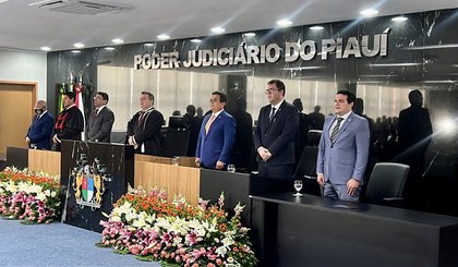 Presidente do TJPI elenca diretrizes da gestão na abertura do ano judiciário 2023. (Foto: TJPI)