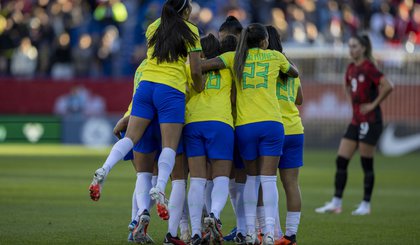 Brasil e Canadá se enfrentam no segundo amistoso sob o comando de Arthur Elias. (Foto: Leandro Lopes/CBF)