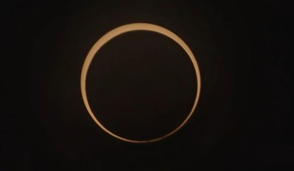 Eclipse anular do sol é observado no Norte e Nordeste do Brasil. (Foto: Reprodução/YouTube/Observatório Nacional) Eclipse anular do sol é observado no Norte e Nordeste do Brasil. (Foto: Reprodução/YouTube/Observatório Nacional)