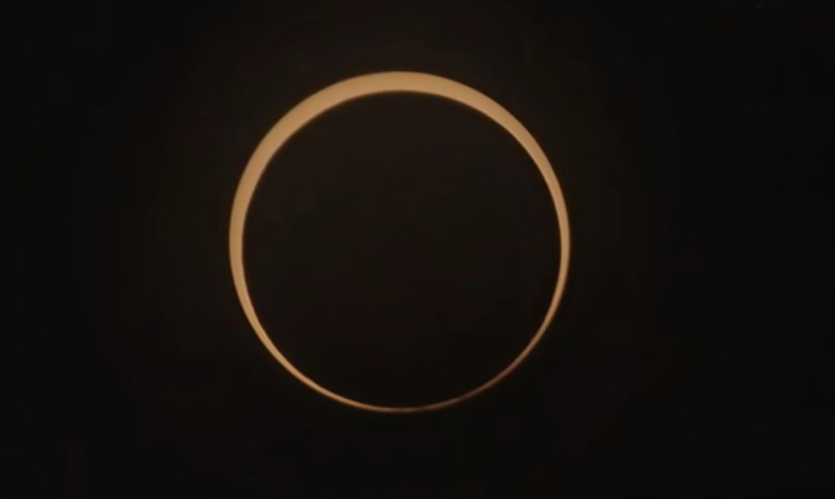 Eclipse anular do sol é observado no Norte e Nordeste do Brasil.
