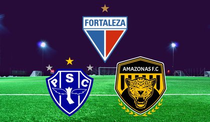 Fortaleza, Paysandu e Amazonas FC (Foto: Divulgação) Fortaleza, Paysandu e Amazonas FC (Foto: Divulgação)