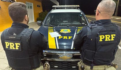 Homem foragido da Justiça por não pagar pensão alimentícia é preso pela PRF em Barão de Grajaú (MA). (Foto: Divulgação/PRF)