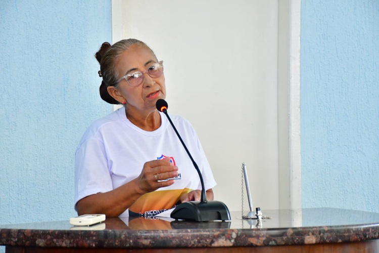 Presidente da Federação das Associações de Bairros de Floriano, Delnite Maria.