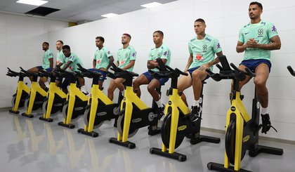 Treino regenerativo marca primeira atividade da Seleção Brasileira em Cuiabá. (Foto: Vitor Silva/CBF)