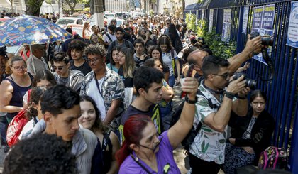 Primeiro dia de provas do Enem 2023 registra 28,1% de ausências. (Foto: Paulo Pinto/Agência Brasil)