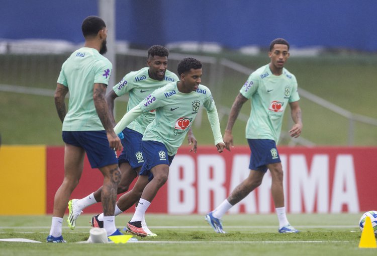 Treino da Seleção na Granja Comary.
