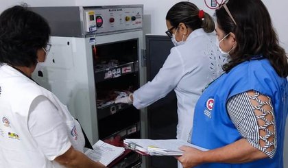 Vigilância Sanitária inspeciona Hemocentro Regional de Floriano. (Foto: Divulgação)