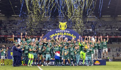 Palmeiras é campeão do Brasileirão Assaí 2023. (Foto: Joilson Marconne/CBF)
