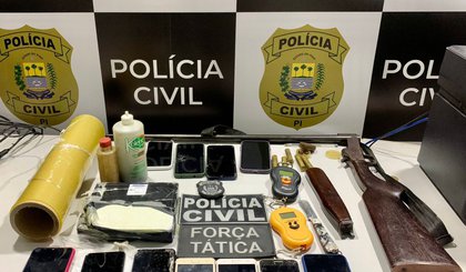 Polícia Civil prende três pessoas durante operação contra o tráfico de drogas em Oeiras. (Foto: Divulgação/PC-PI)