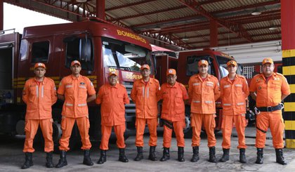 Corpo de Bombeiros reforça efetivo e orienta foliões durante Carnaval no Piauí. (Foto: Reprodução)