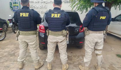 PRF em Picos (PI) recupera veículo de locadora de São Paulo. (Foto: PRF-PI)