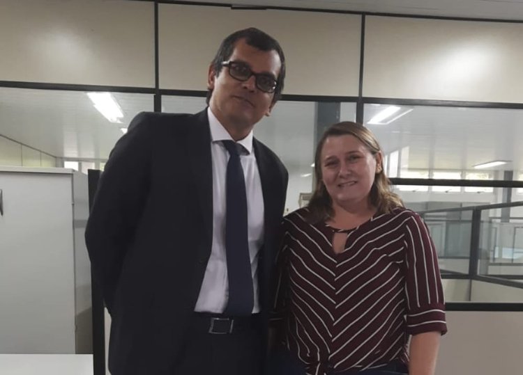 Procurador José Carlos Bastos e servidora Rosalina Mourão.