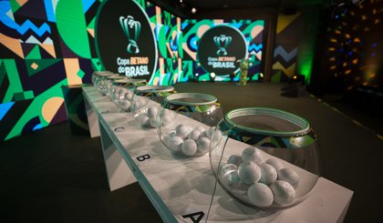 Sorteio da Primeira Fase da Copa Betano do Brasil 2023. (Foto: Thais Magalhães/CBF)