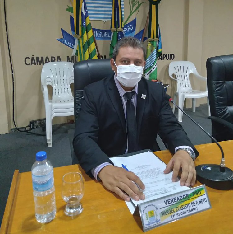 Vereador Manoel Evaristo de Paiva Neto, conhecido como Netinho (PSD).