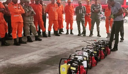 Corpo de Bombeiros recebe equipamentos para resgatar vítimas de ferragens. (Foto: Reprodução)