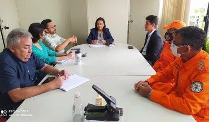 Defesa Civil reúne gabinete de crise para adoção de medidas contra as enchentes. (Foto: Reprodução)