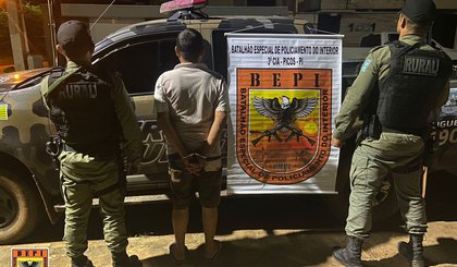 Foragido da Penitenciária Major César é capturado em Picos. (Foto: PM-PI)