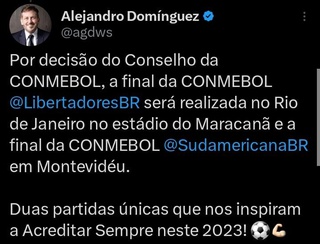Maracanã receberá a final da edição 2023 da Copa Libertadores.