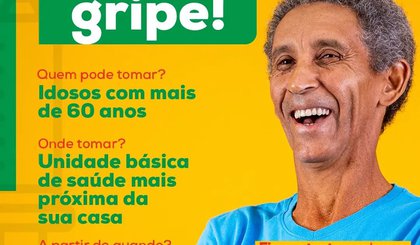 Campanha de Vacinação contra a Gripe. (Foto: Divulgação/Prefeitura de Floriano)