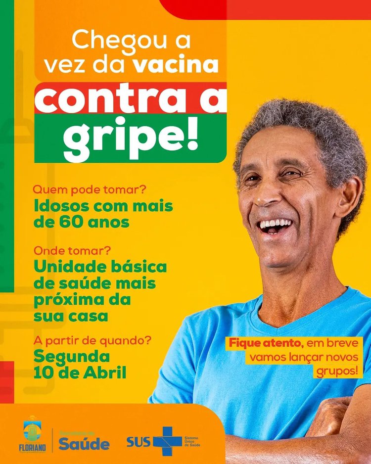 Campanha de Vacinação contra a Gripe.