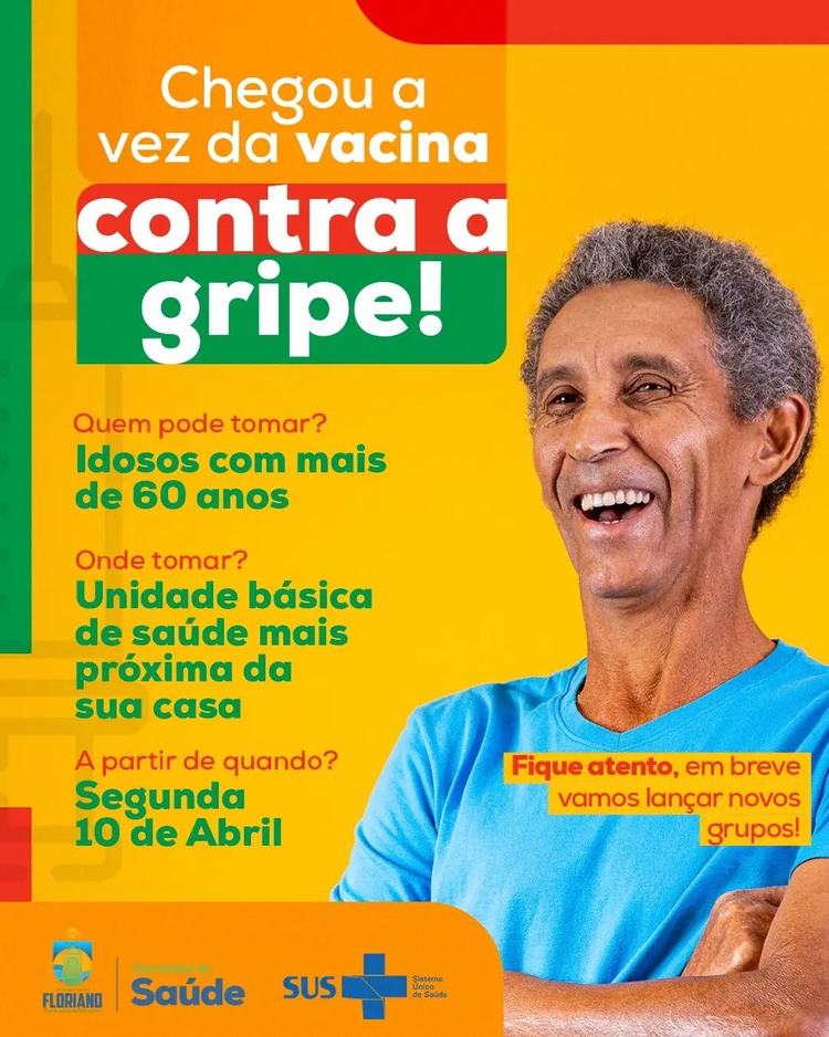 Campanha de Vacinação contra a Gripe.