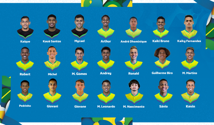 Convocação da Seleção Brasileira para a Copa do Mundo Sub-20. (Foto: Júnior Souza/CBF)