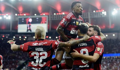 Flamengo consegue a primeira vitória na edição 2023 da Copa Libertadores. (Foto: Divulgação/Conmebol)