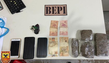 Polícia Militar captura trio que realizava delivery de drogas em Picos. (Foto: PM-PI)