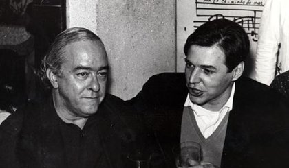 Vinícius de Moraes e Tom Jobim, 1960. (Foto: PAULO SCHEUENSTUHL/INSTITUTO ANTONIO CARLOS JOBIM)