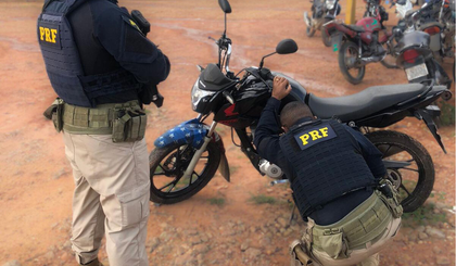 Bom Jesus: Em menos de 10 horas, PRF recupera duas motocicletas adulteradas. (Foto: Divulgação/PRF)