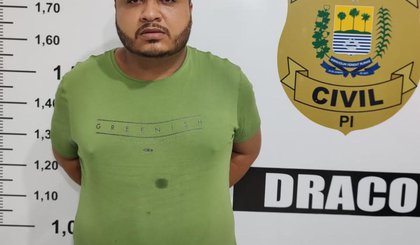 DRACO prende JJ, acusado de fundar o Comando Vermelho no Piauí. (Foto: Divulgação/SS)
