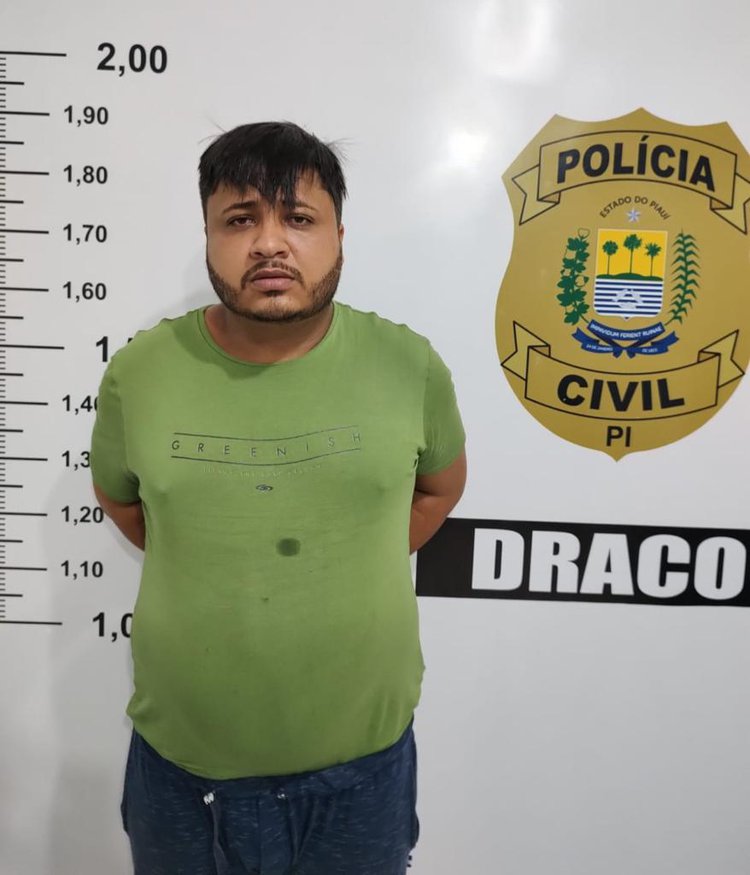DRACO prende JJ, acusado de fundar o Comando Vermelho no Piauí.