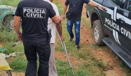 Idoso condenado por estupro contra a própria sobrinha é preso pela polícia no Piauí. (Foto: Reprodução)