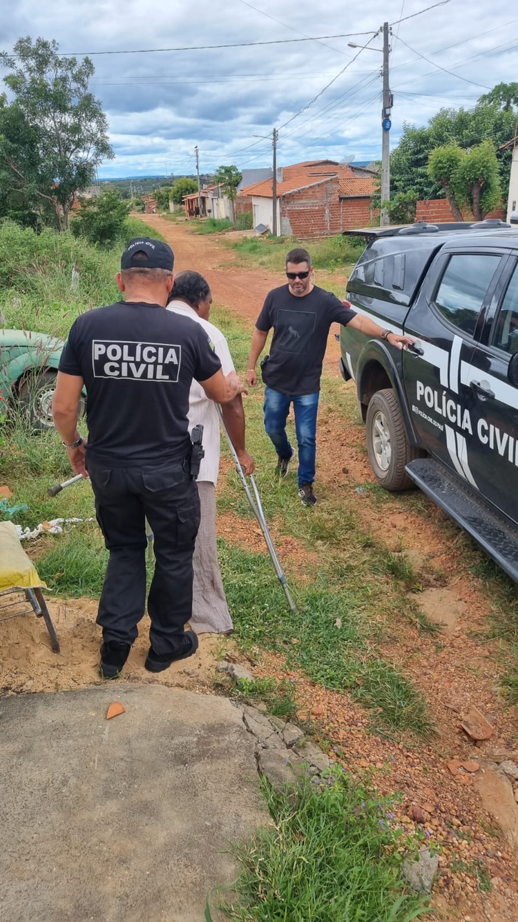 Idoso condenado por estupro contra a própria sobrinha é preso pela polícia no Piauí.