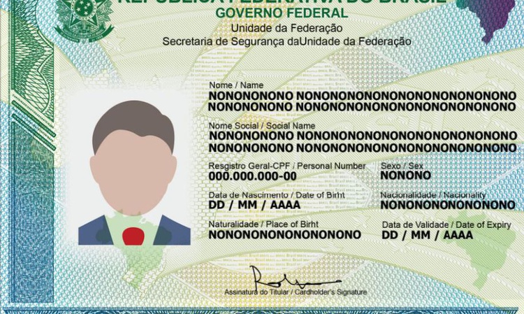 Nova carteira de identidade será emitida sem informação sobre sexo.