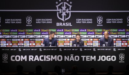 Ramon Menezes, técnico interino da Seleção Brasileira. (Foto: Thais Magalhães/CBF)