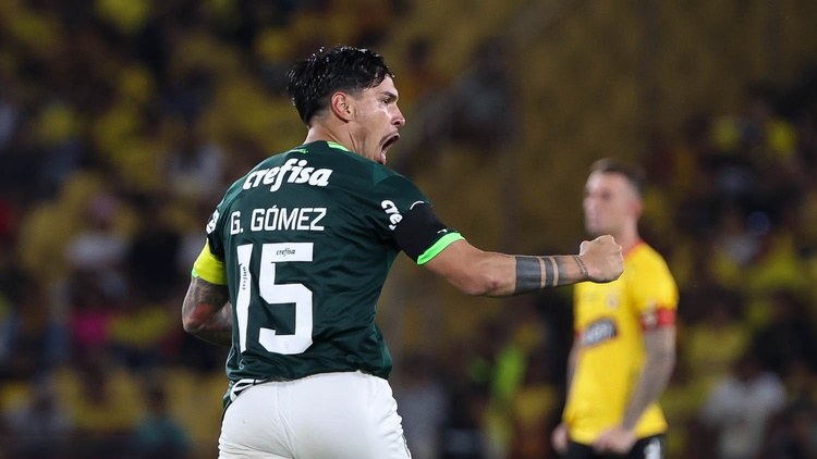 Veiga e Gómez garantem vitória do Palmeiras na Libertadores.