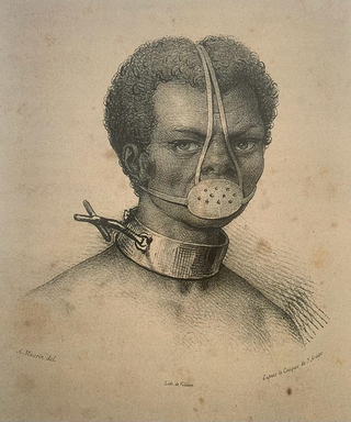 Anastácia. Desenho de Jacques Etienne Arago, pintor francês.