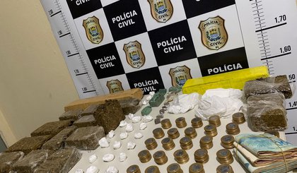 Apreensões durante operação "Cerne V", em Picos. (Foto: Divulgação/PC-PI)