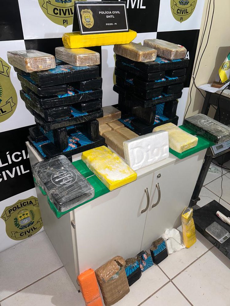 apreensões em picos