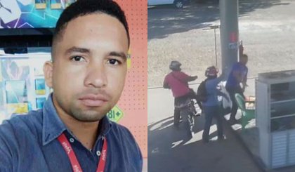 Gerente de posto de combustíveis é morto a tiros, em Jerumenha (PI). (Foto: Reprodução/A10+)