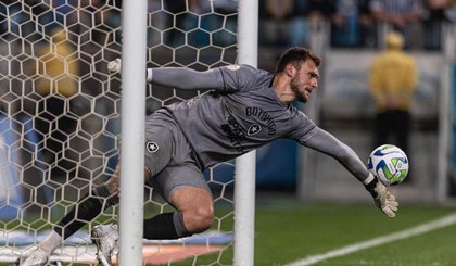 Lucas Perri, goleiro do Botafogo. (Foto: Reprodução/Twitter/Caio Falcão)
